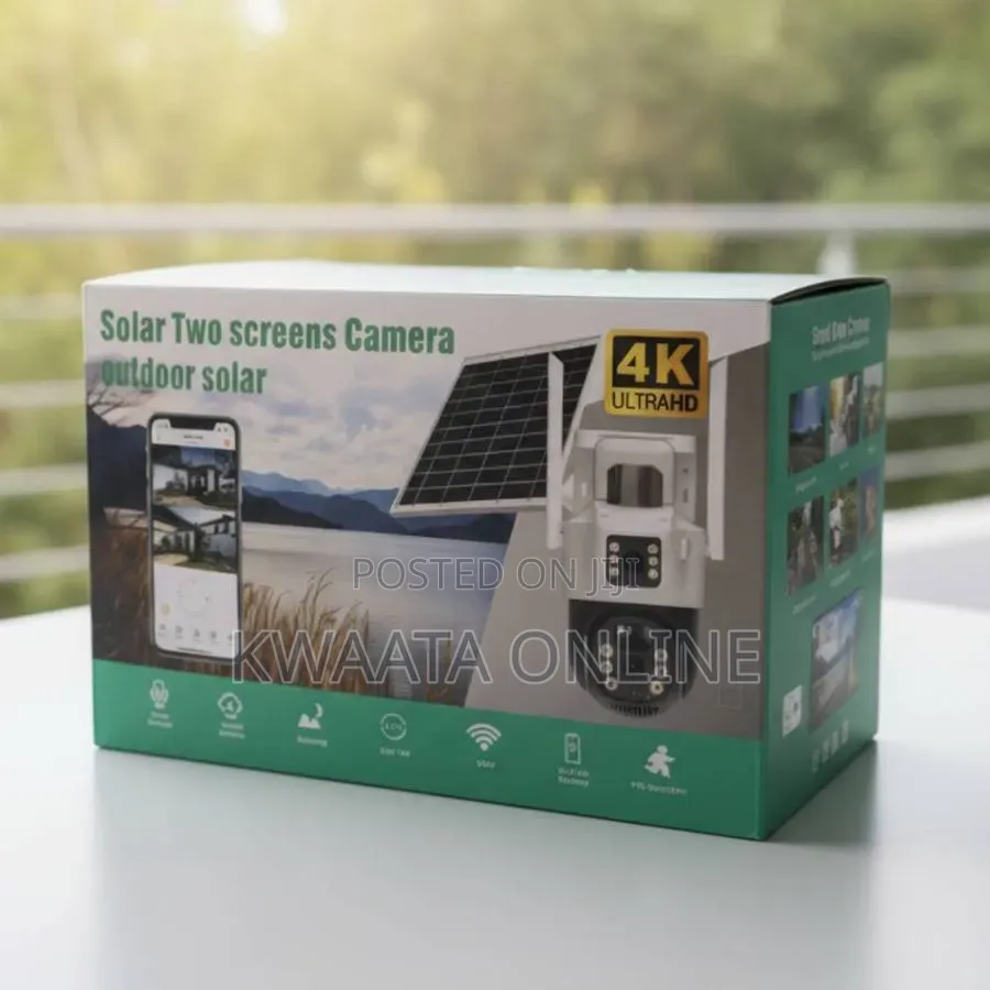 4G Sim Card/Wi-Fi Dual-Screen PTZ Solar Security Wireless HD Camera