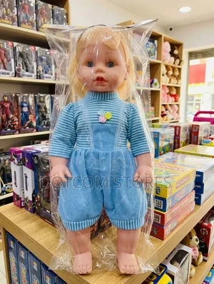 Plastic Baby Doll With Blonde Hair