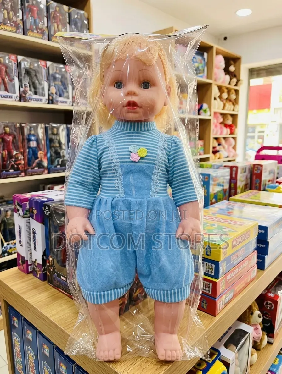 Plastic Baby Doll With Blonde Hair