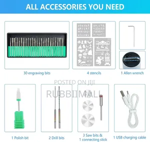 Electric Engraving Pen With 36 Bits