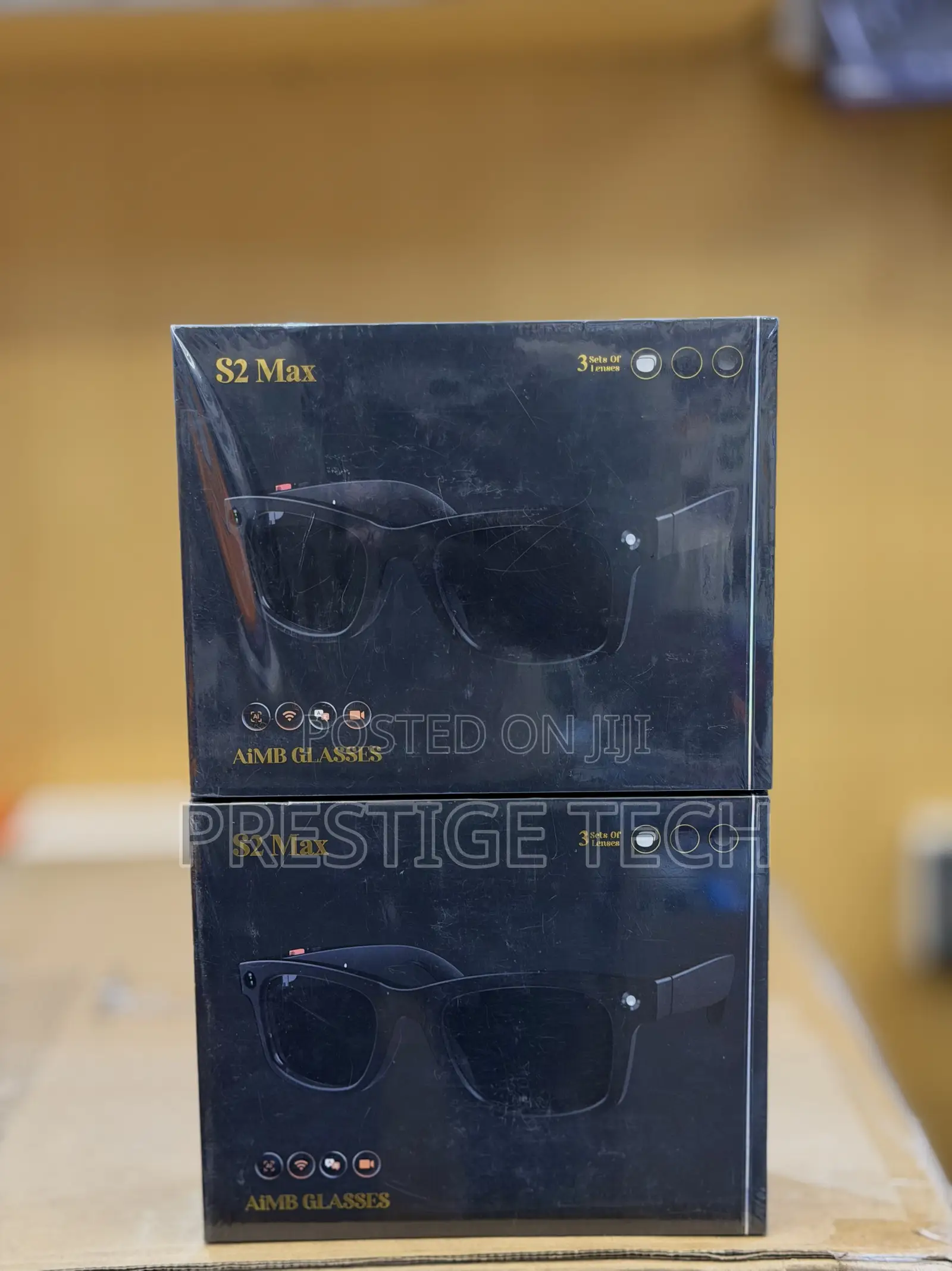 AIMB S2 Max Smart AI Glasses 500W Pixels With HD Camera AI Translation