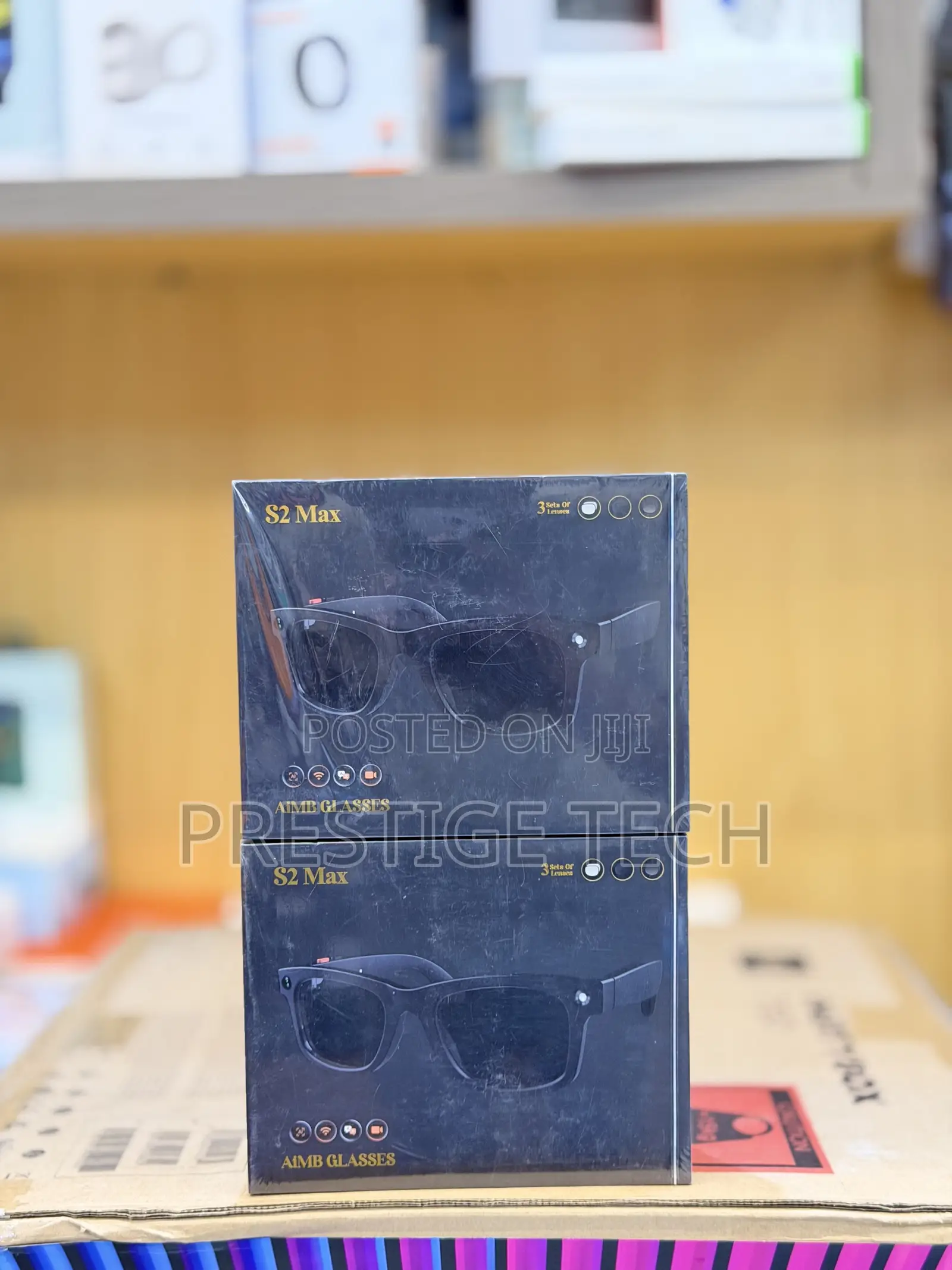 AIMB S2 Max Smart AI Glasses 500W Pixels With HD Camera AI Translation