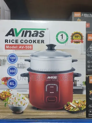 Avinas 6L Electric Rice Cooker and Food Steamer