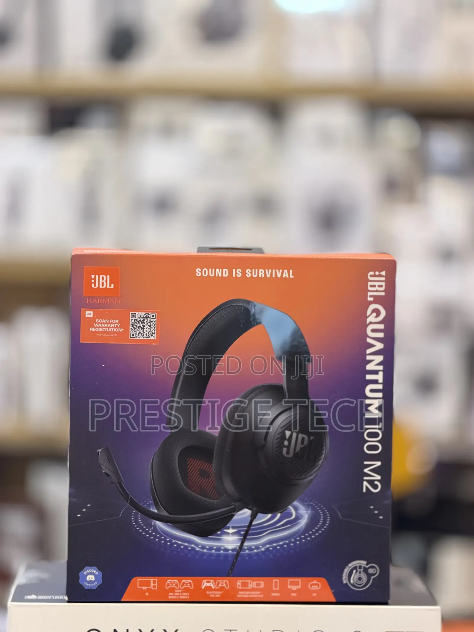 JBL Quantum 100 M2 Wired Gaming Headphones With Detachable Mic