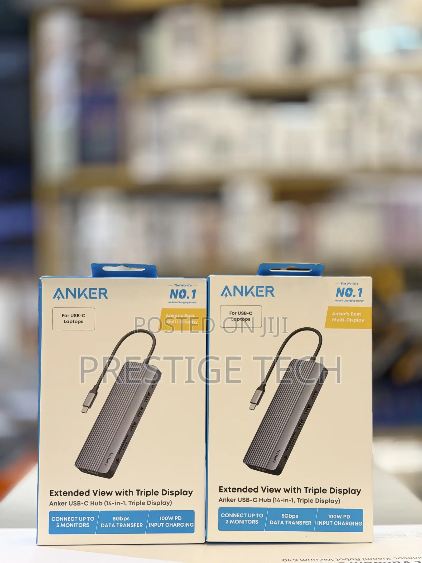Anker 14in1 USB C Hub, Triple Display Type C Hub 14-in-1, 4K at 60Hz HDMI