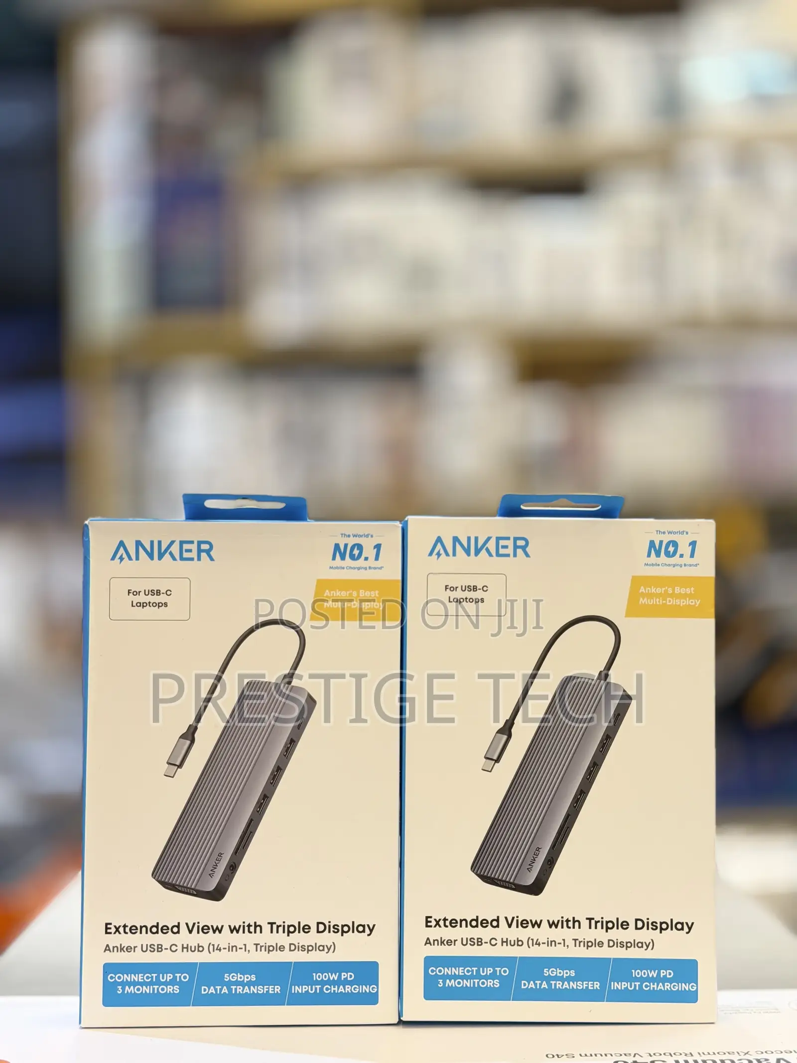 Anker 14in1 USB C Hub, Triple Display Type C Hub 14-in-1, 4K at 60Hz HDMI
