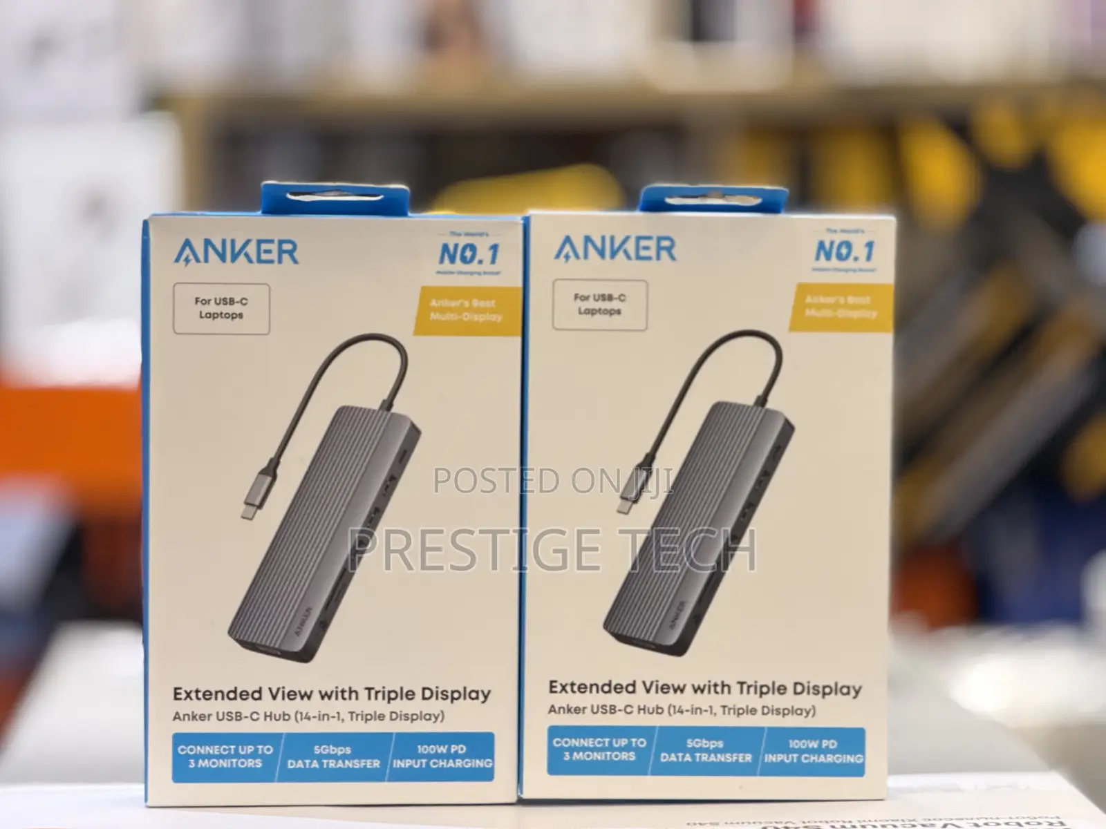 Anker 14in1 USB C Hub, Triple Display Type C Hub 14-in-1, 4K at 60Hz HDMI