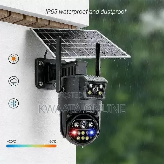 AOV 4K Ultra HD Dual-Lens 4G LTE Sim Card Solar PTZ Security Camera