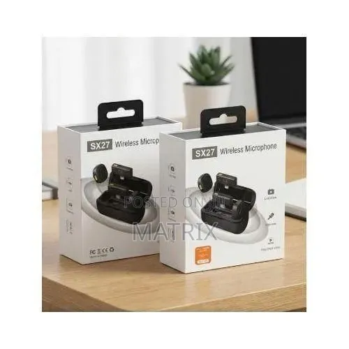 Wireless Lavalier Microphone SX27 2 PCS Tie Collar Mic Portable Live