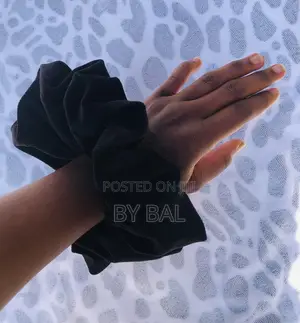 All Black Scrunchies