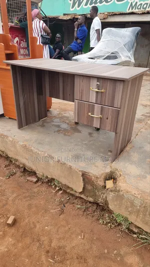 Office Table in Patchy Grey