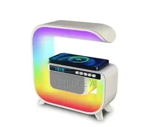 G Shaped Light Wireless Speaker Alarm Clock 15w