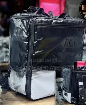 Black, Waterproof, Insulated Food Delivery Backpack