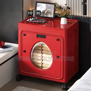 Large Capacity Rolling Storage Box / Laundry Hamper With a Flip-Top