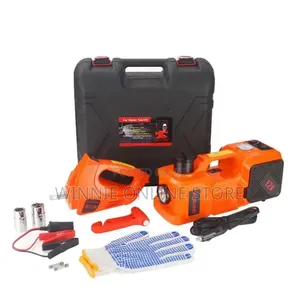 5-Ton 12V DC Electric Hydraulic Car Jack and Impact Wrench Kit