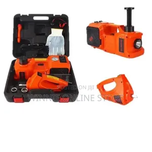 5-Ton 12V DC Electric Hydraulic Car Jack and Impact Wrench Kit