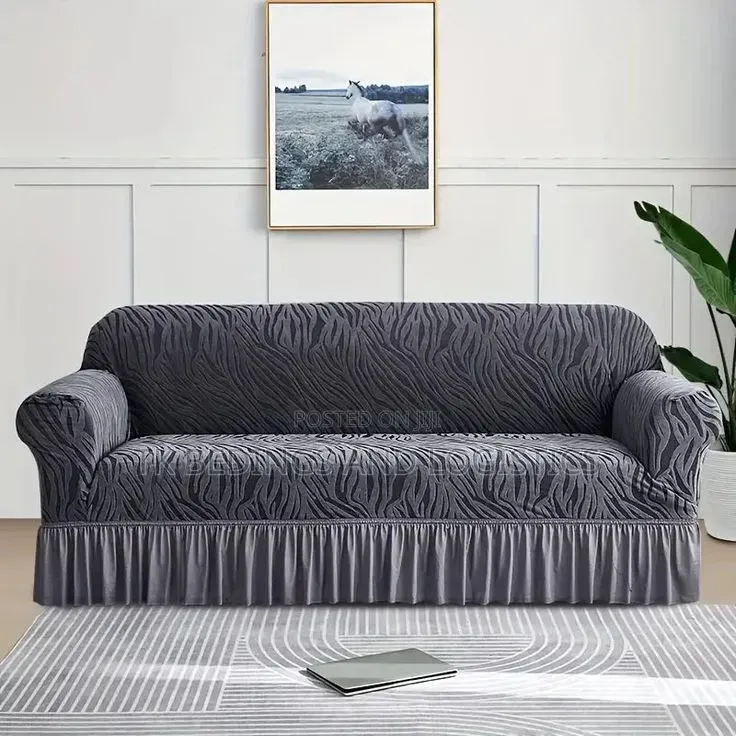 2 Seater Velvet Sofar Cover Grey