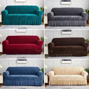 2 Seater Velvet Sofar Cover Brown