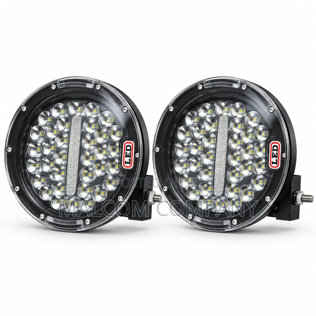 Round LED Auxiliary Driving Lights – Pair for Cars SUVs & 4x4 Vehicles