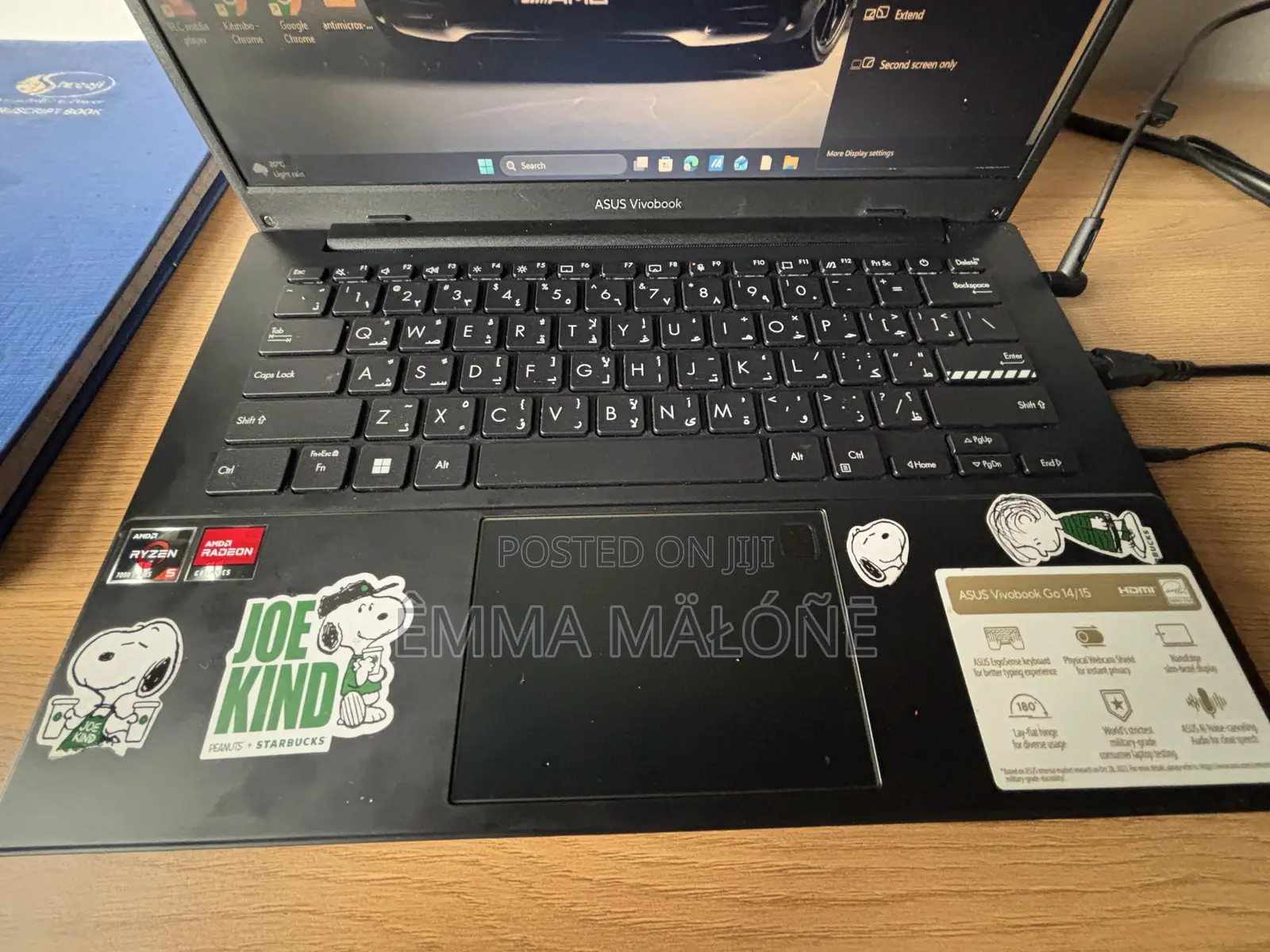 Laptop Asus Vivobook Go 15 8GB AMD Ryzen 5 SSD 512GB