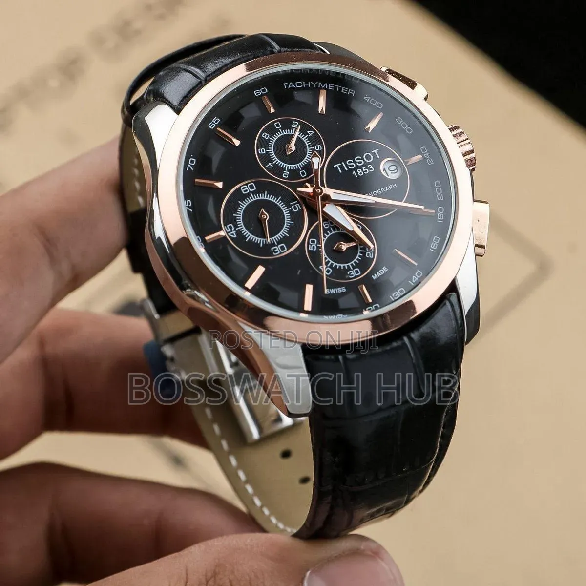 Tissot Chronograph Leather and Metal Strap