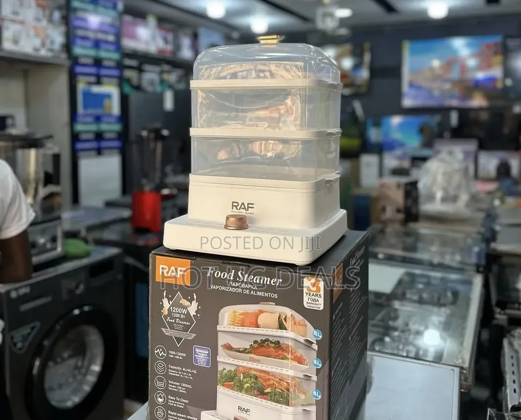 RAF 3-Tier Electric Food Steamer 1200W (12L) | Healthy Cooking