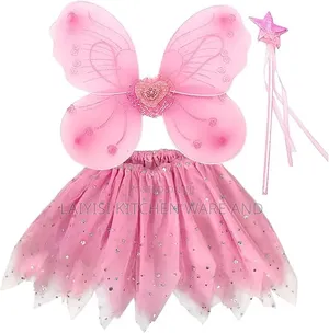 4Pcs Butterfly Costume for Girls Kids Princess Cosplay Costume Wings
