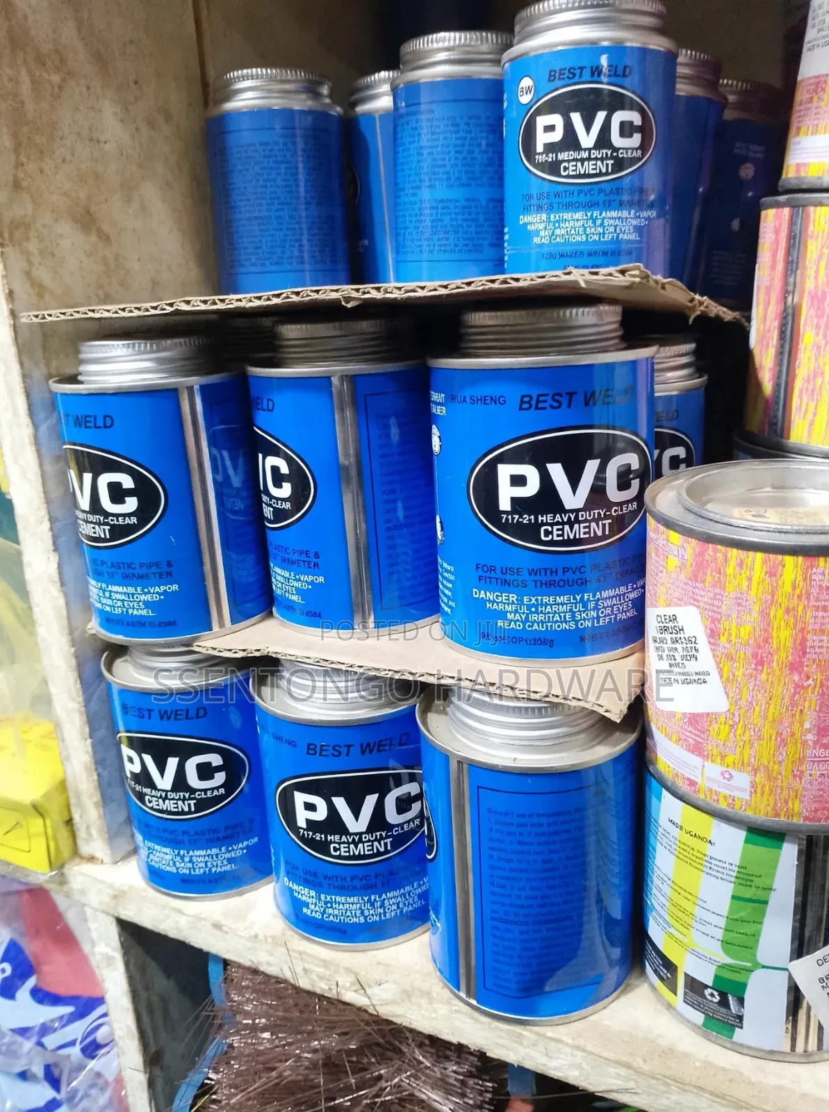 PVC Slovent Cement Medium Size Good Quality/All Types
