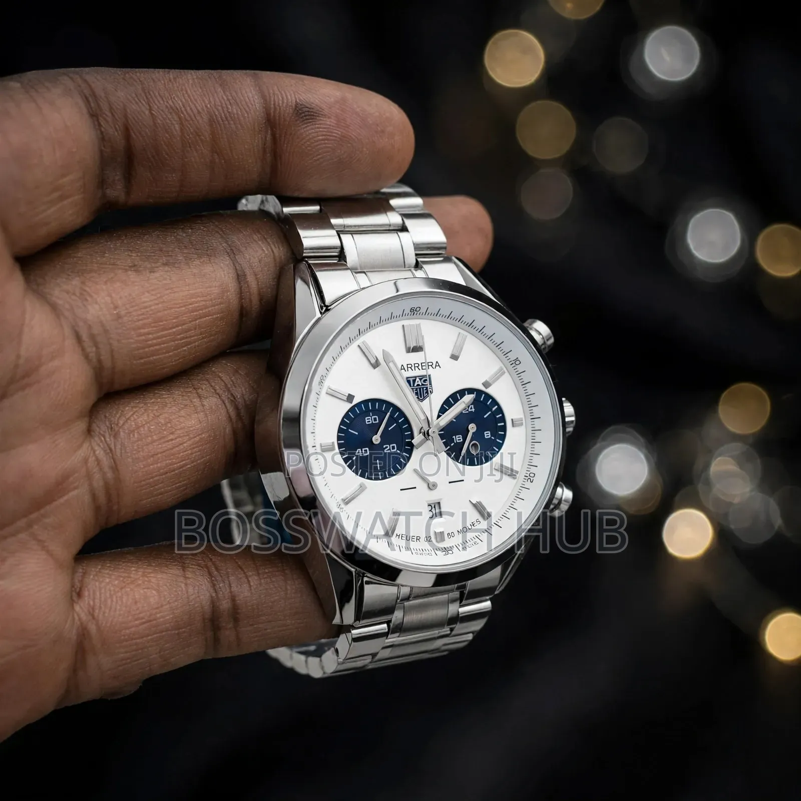 CARRERA Silver Chronograph White Dial -Premium