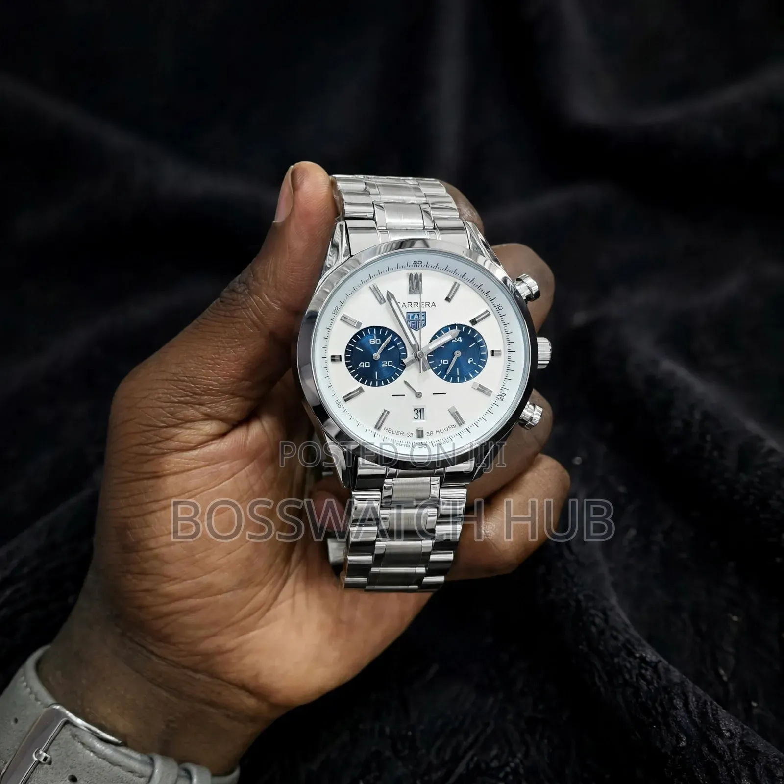 CARRERA Silver Chronograph White Dial -Premium