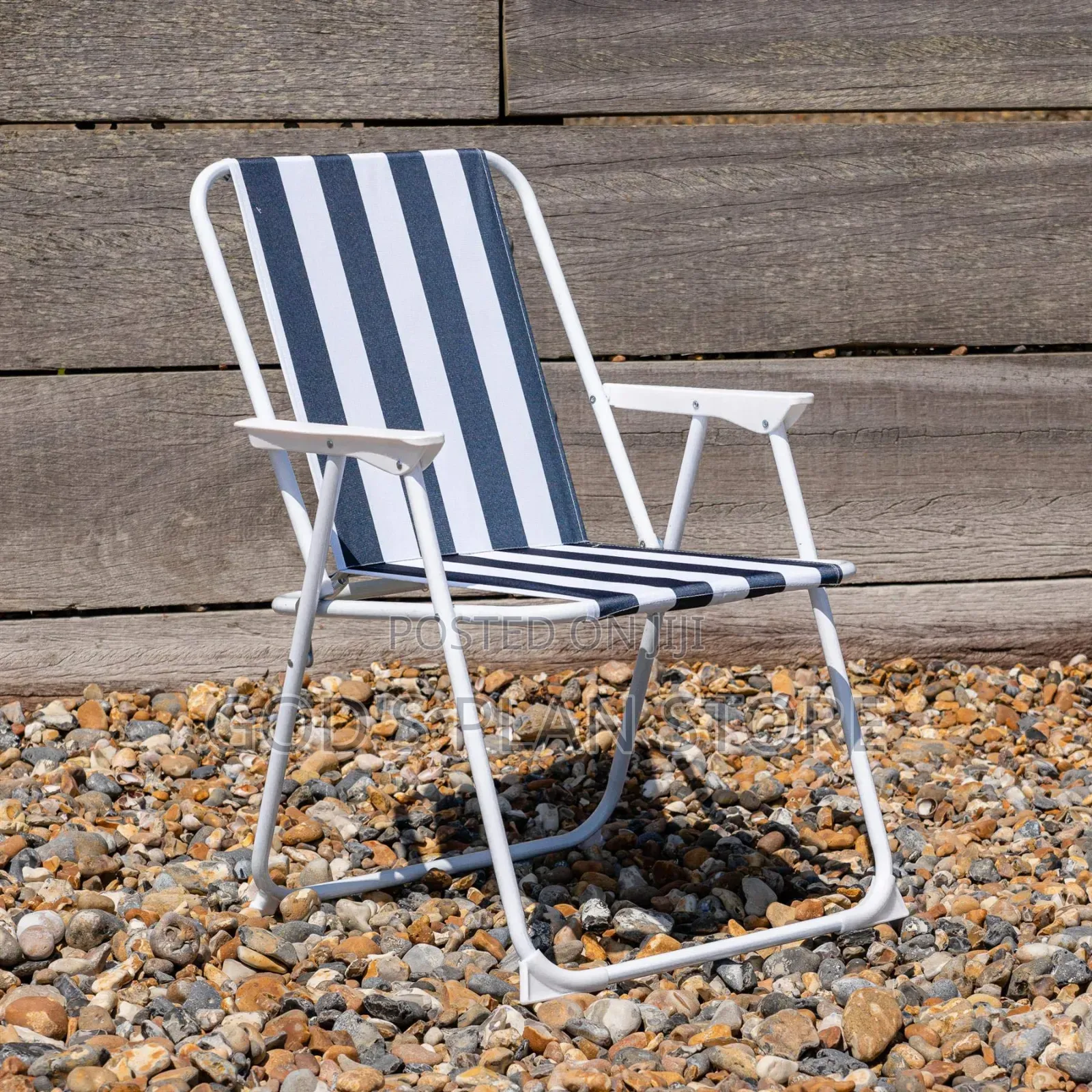 Outdoor Green and White Stripes Outdoor Camping Chairs Camping Chairs