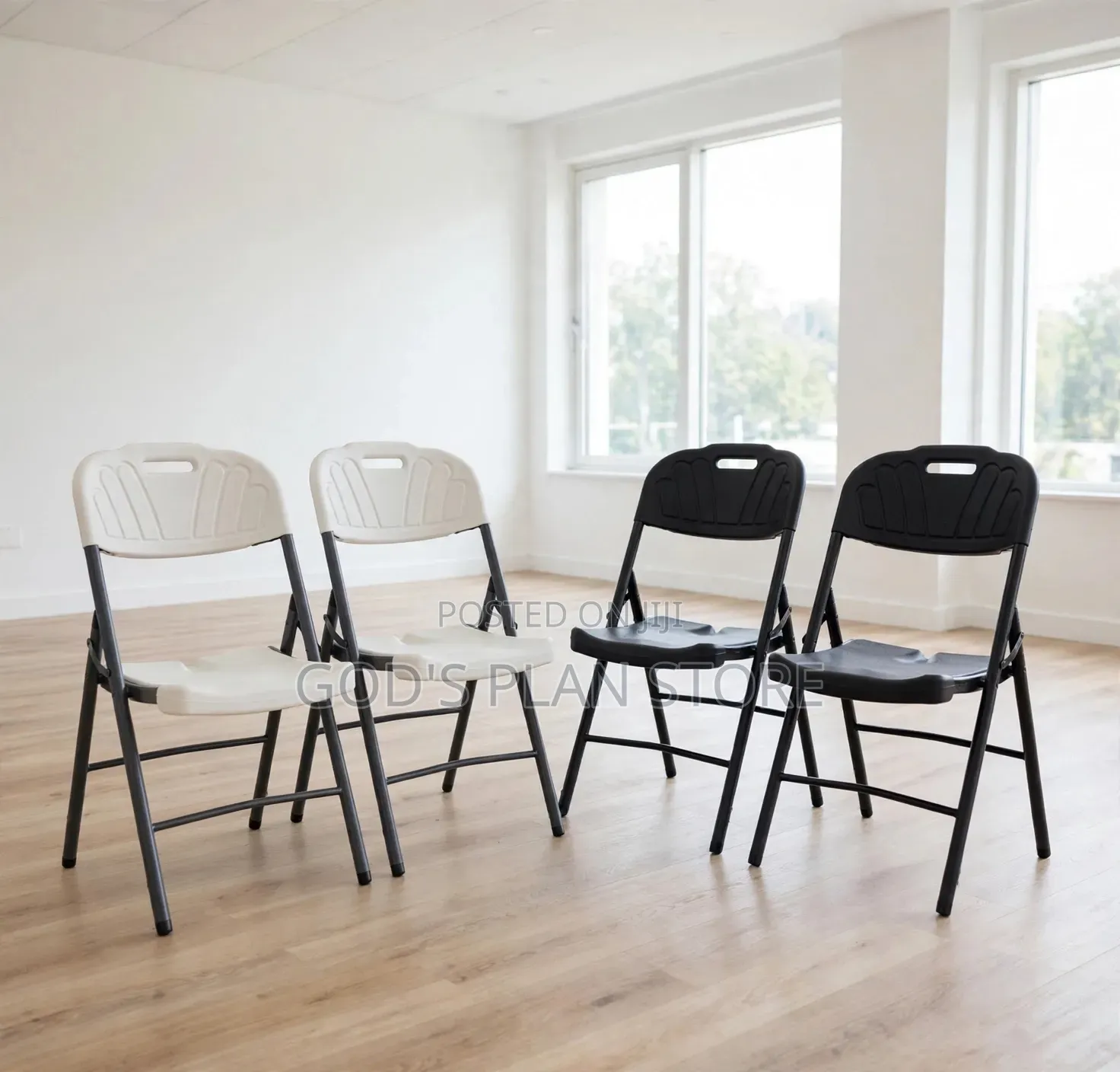 1pcs Dining Folding Chair White