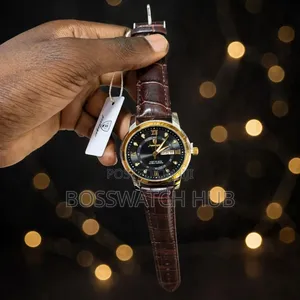 Podiger Leather Strap Watch