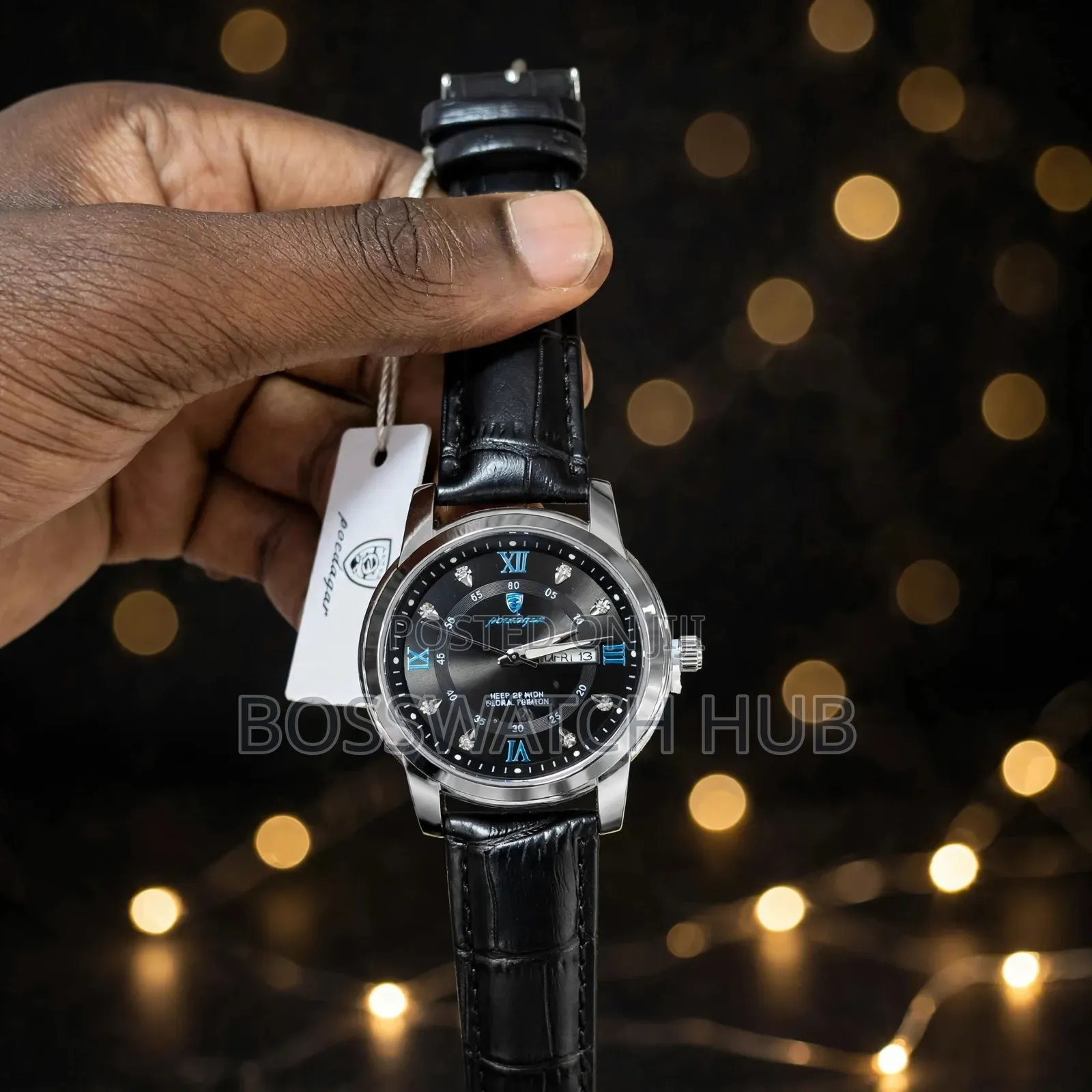 Podiger Leather Strap Watch