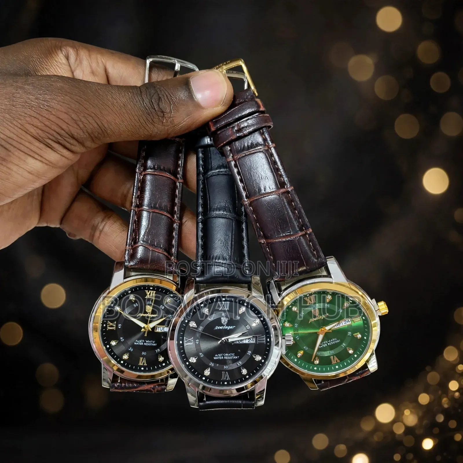 Podiger Leather Strap Watch