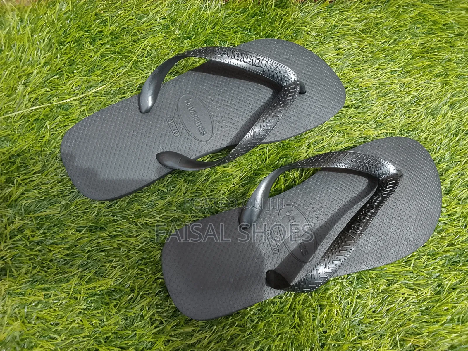 Men's Black Slippers