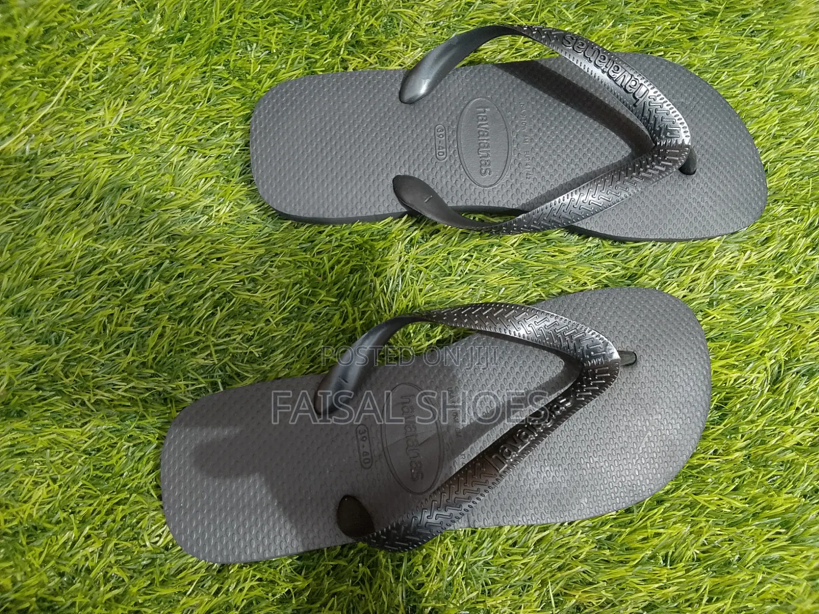 Men's Black Slippers