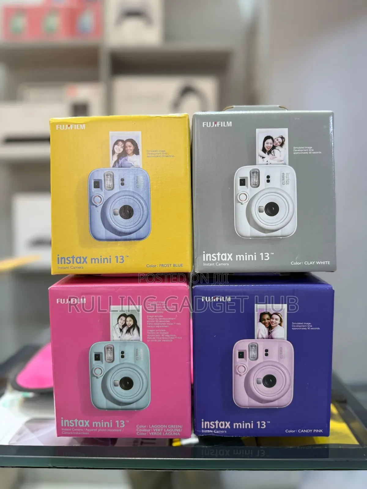 Fujifilm Instax Mini 13 Instant Camera in Clay White.