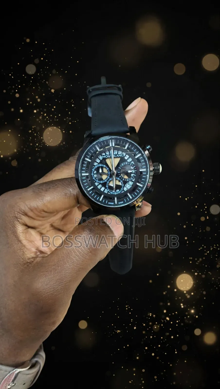 Mount Black Chronograph Watch