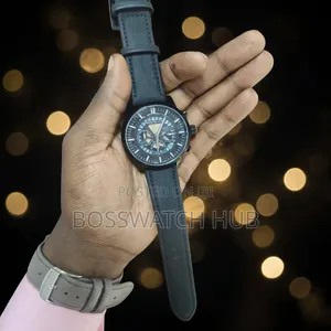 Mount Black Chronograph Watch