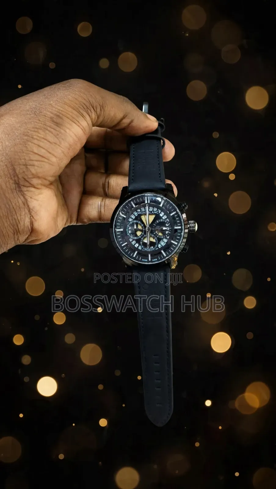 Mount Black Chronograph Watch
