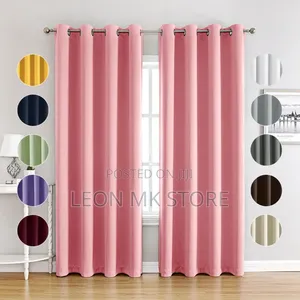 Modern Home Decor Plain Curtains 3pcs