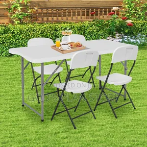 Home Picnic Outdoor Dining Foldable Table and Chairs