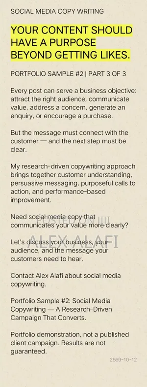 Professional Copywriter Content Researcher | Business Copy