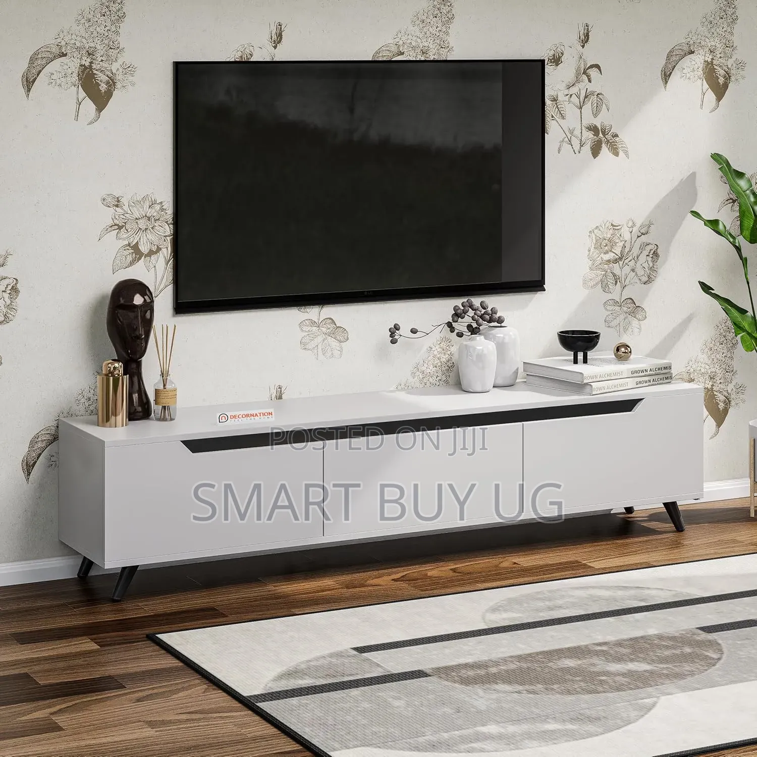 TV Stand 6ft Wall Unit TV Stands White