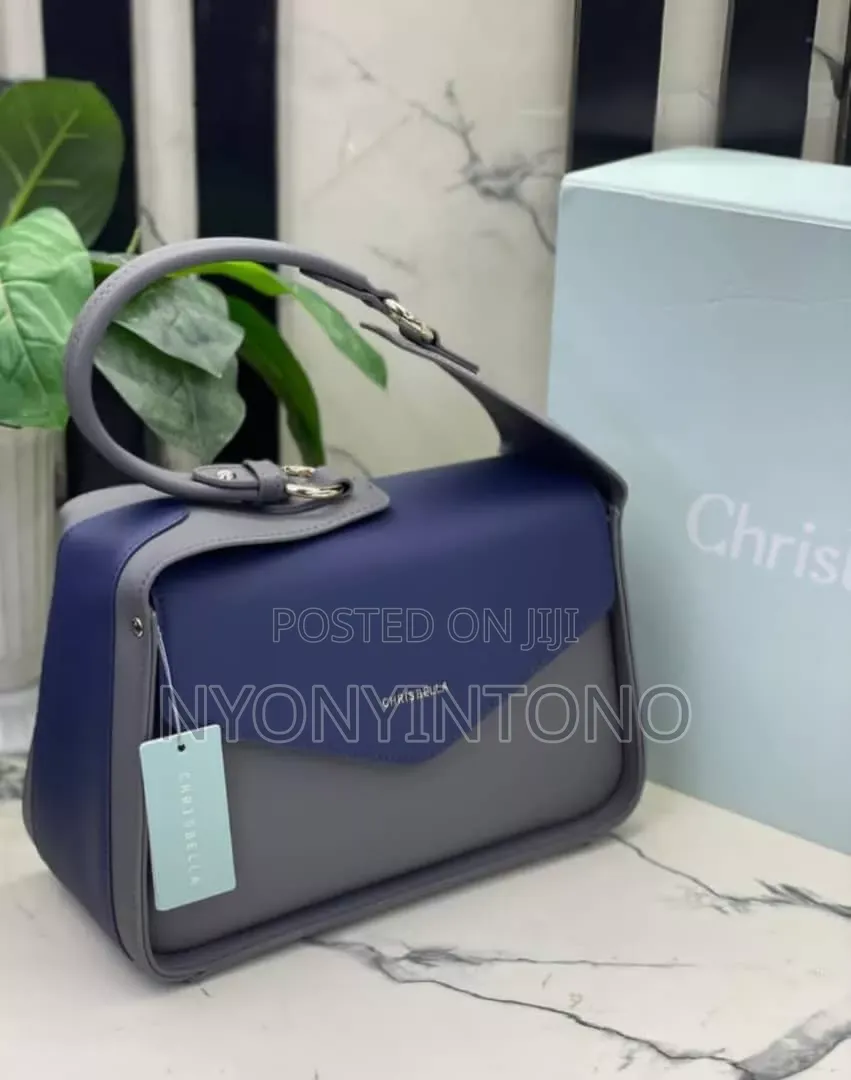 Chris Bella Two-Tone Top Handle Bag