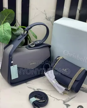 Chris Bella Two-Tone Top Handle Bag