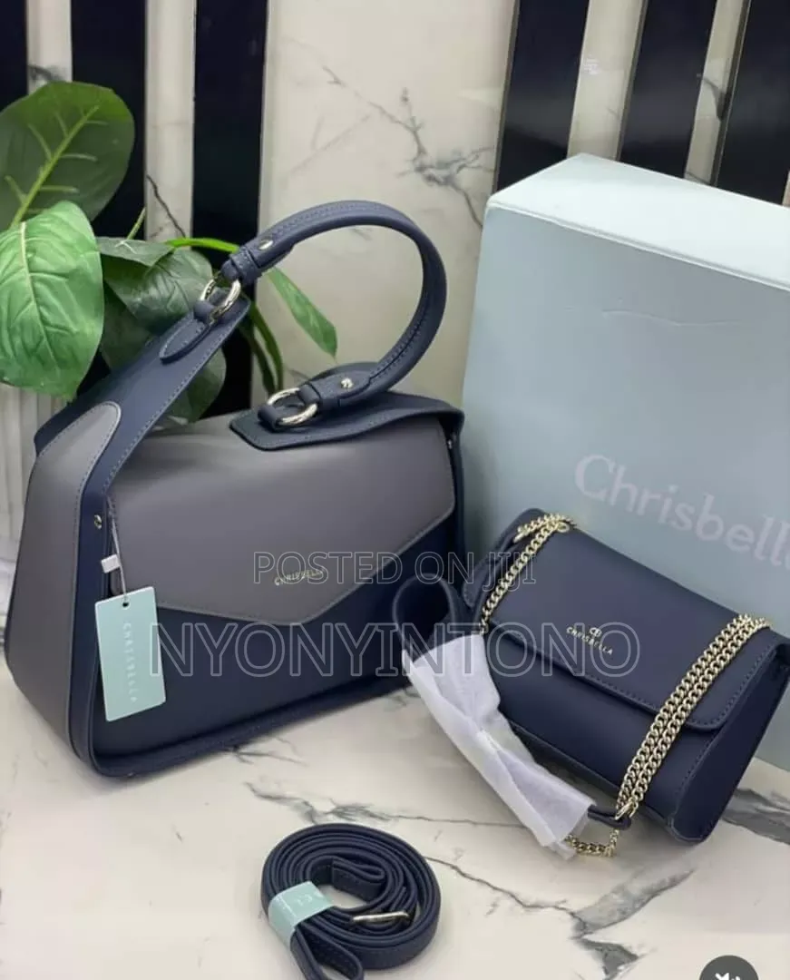 Chris Bella Two-Tone Top Handle Bag