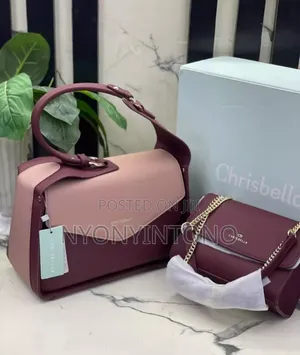 Chris Bella Two-Tone Top Handle Bag