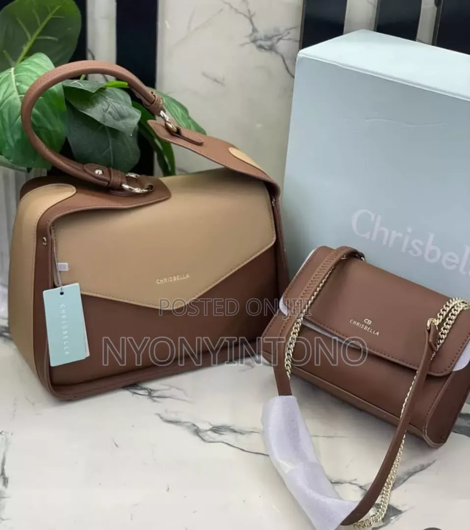 Chris Bella Two-Tone Top Handle Bag
